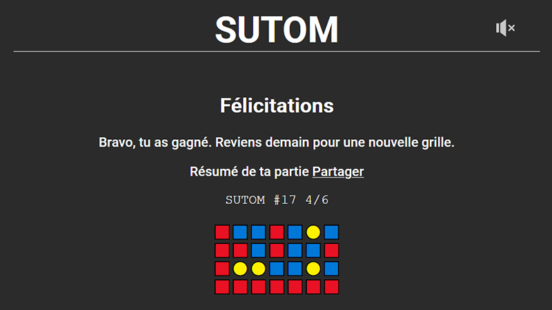 2022 年 8 月 23 日的 Sutom，當天的解決方案是什麼？