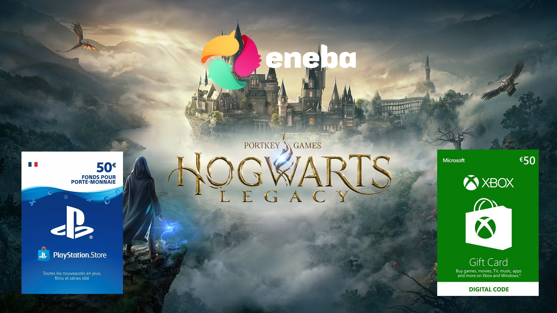 Eneba 週末促銷：PSN 卡、Xbox Live 和 Howarts Legacy Steam 金鑰降價！